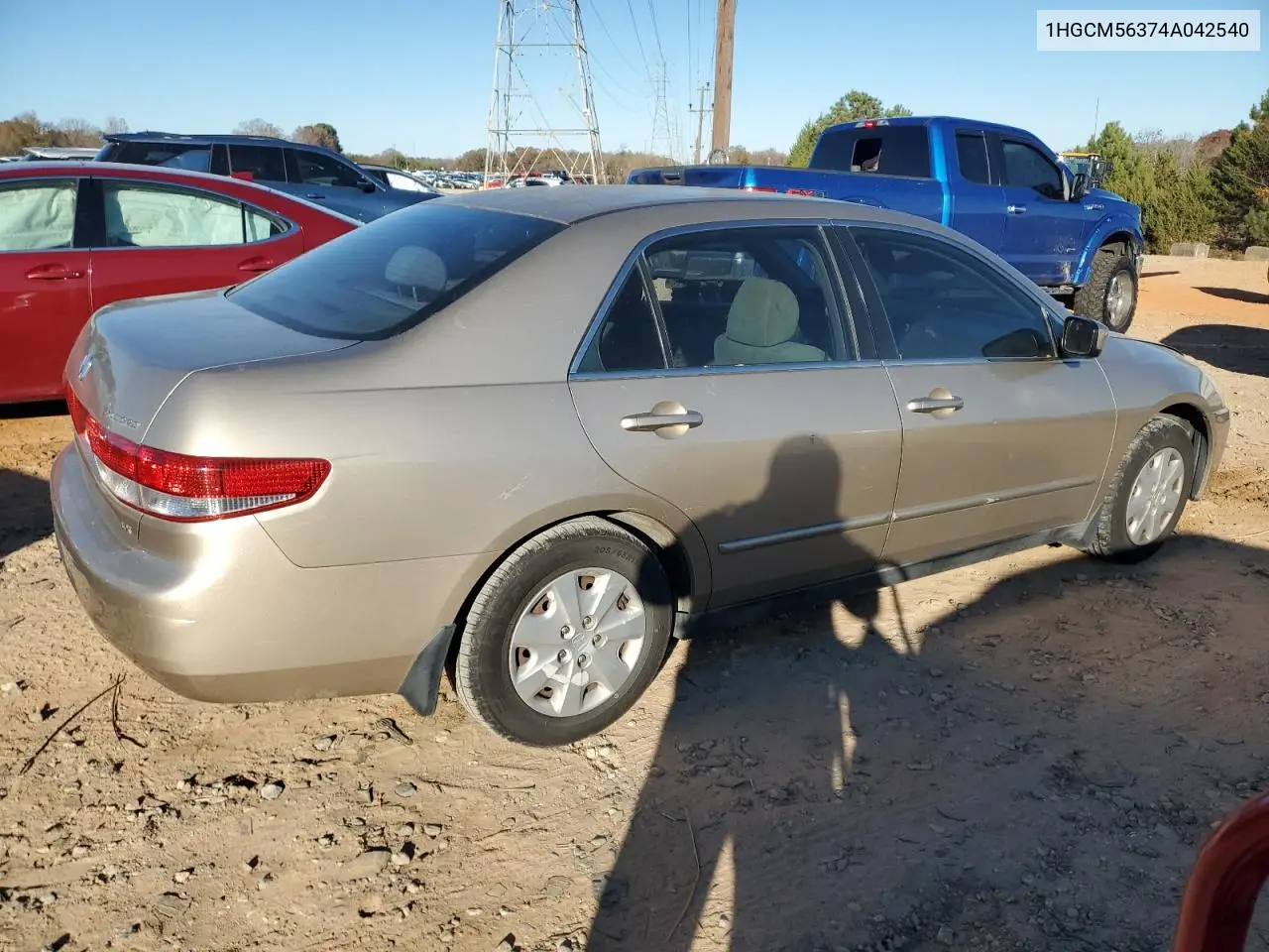 1HGCM56374A042540 2004 Honda Accord Lx