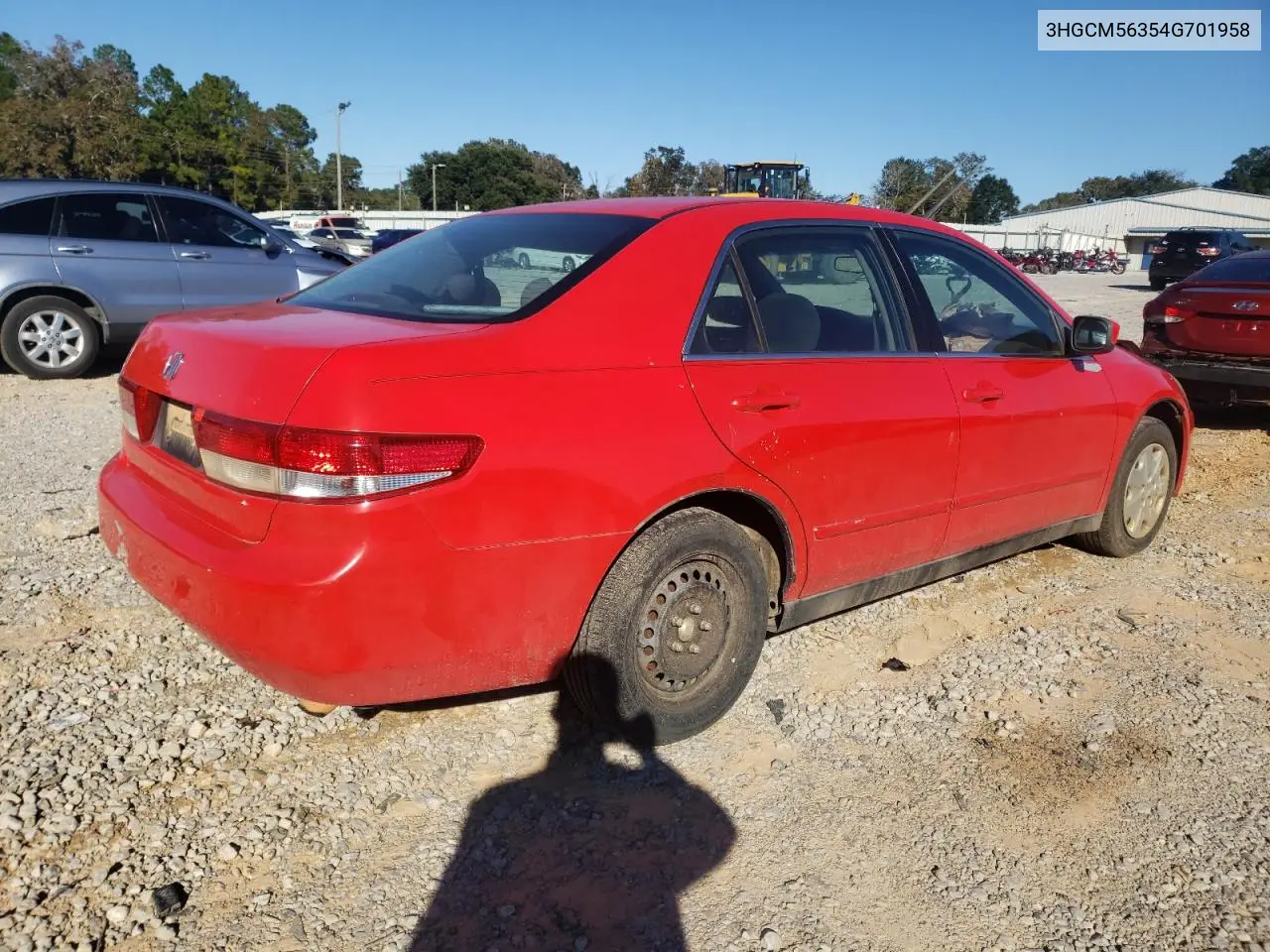 3HGCM56354G701958 2004 Honda Accord Lx