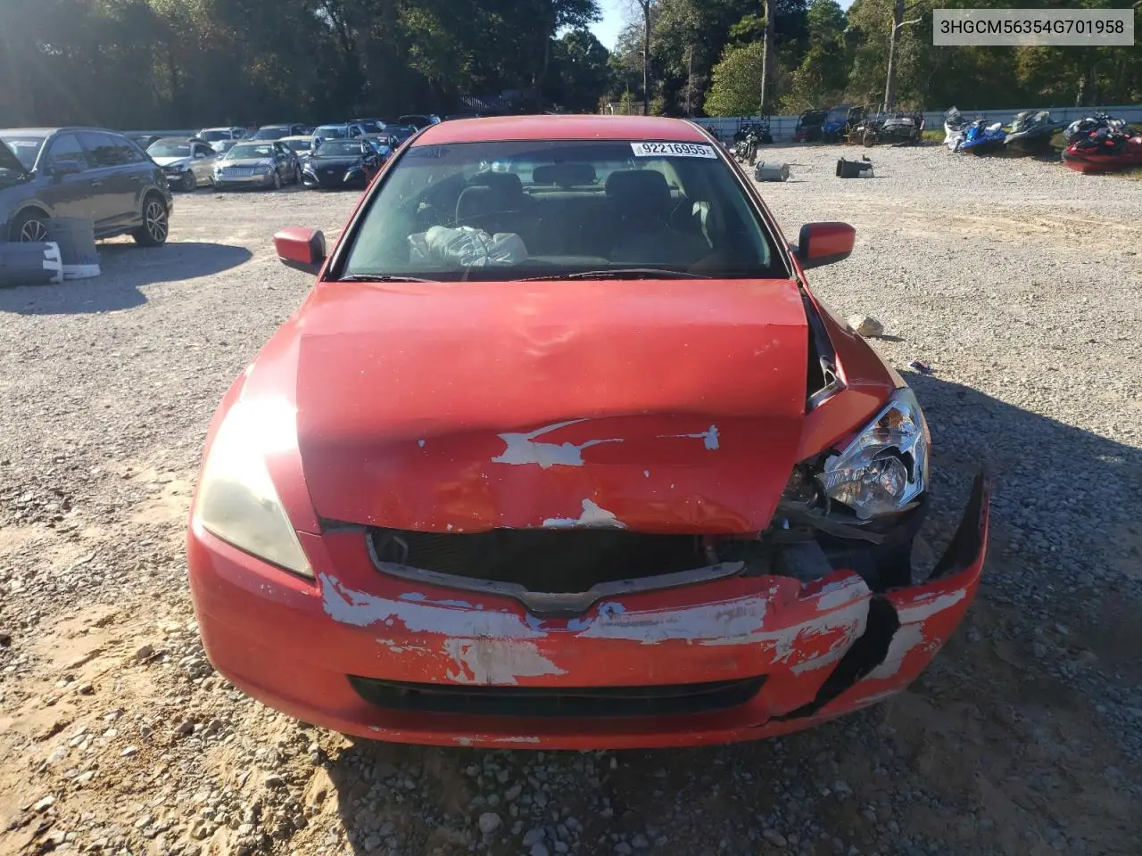 3HGCM56354G701958 2004 Honda Accord Lx