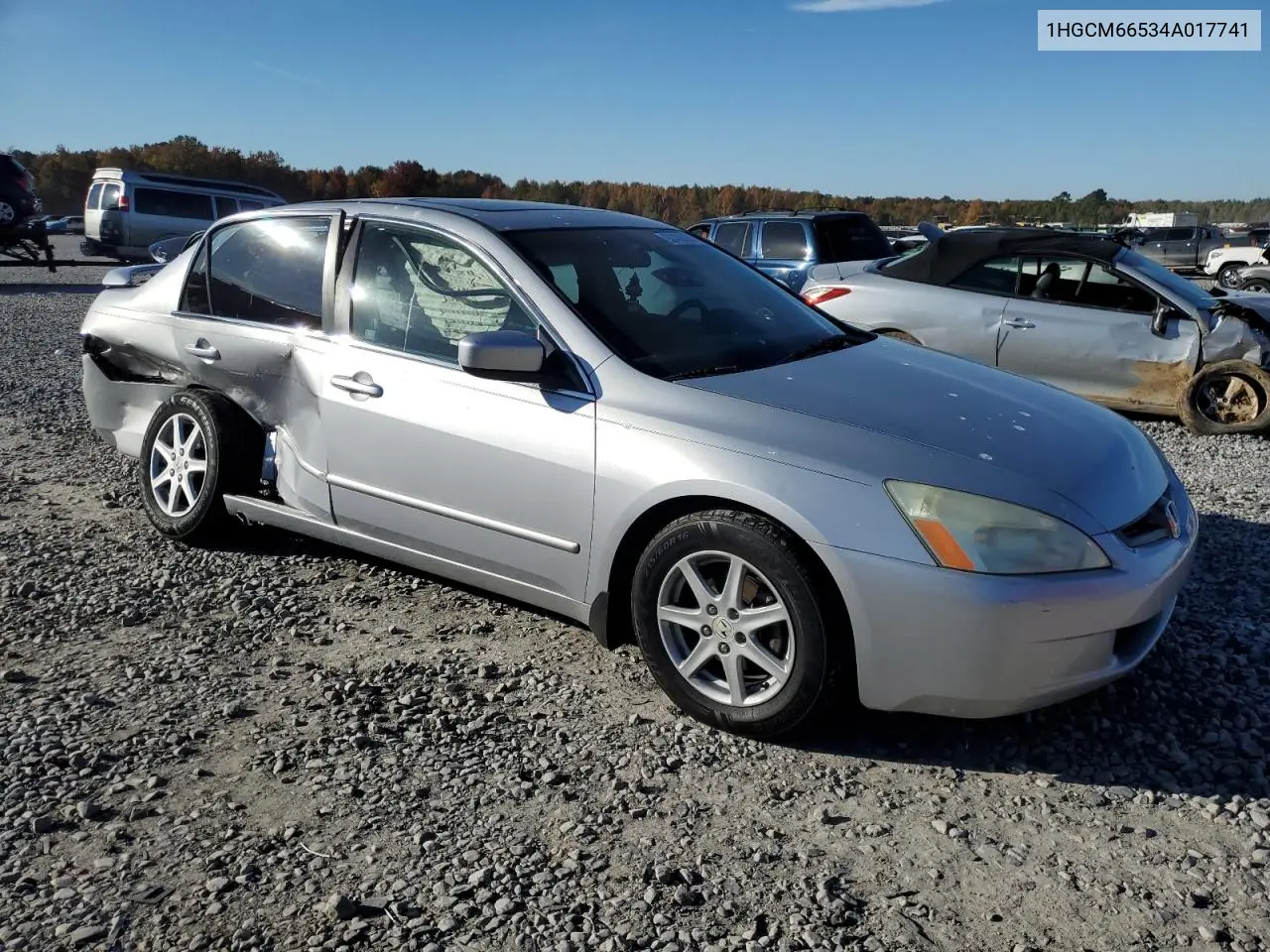 1HGCM66534A017741 2004 Honda Accord Ex