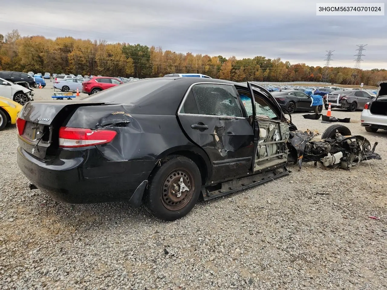 3HGCM56374G701024 2004 Honda Accord Lx