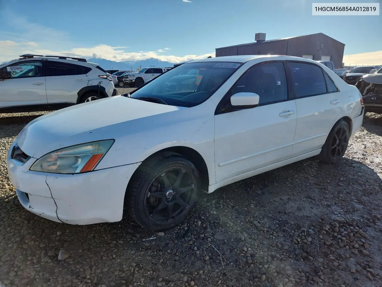 1HGCM56854A012819 2004 Honda Accord Ex