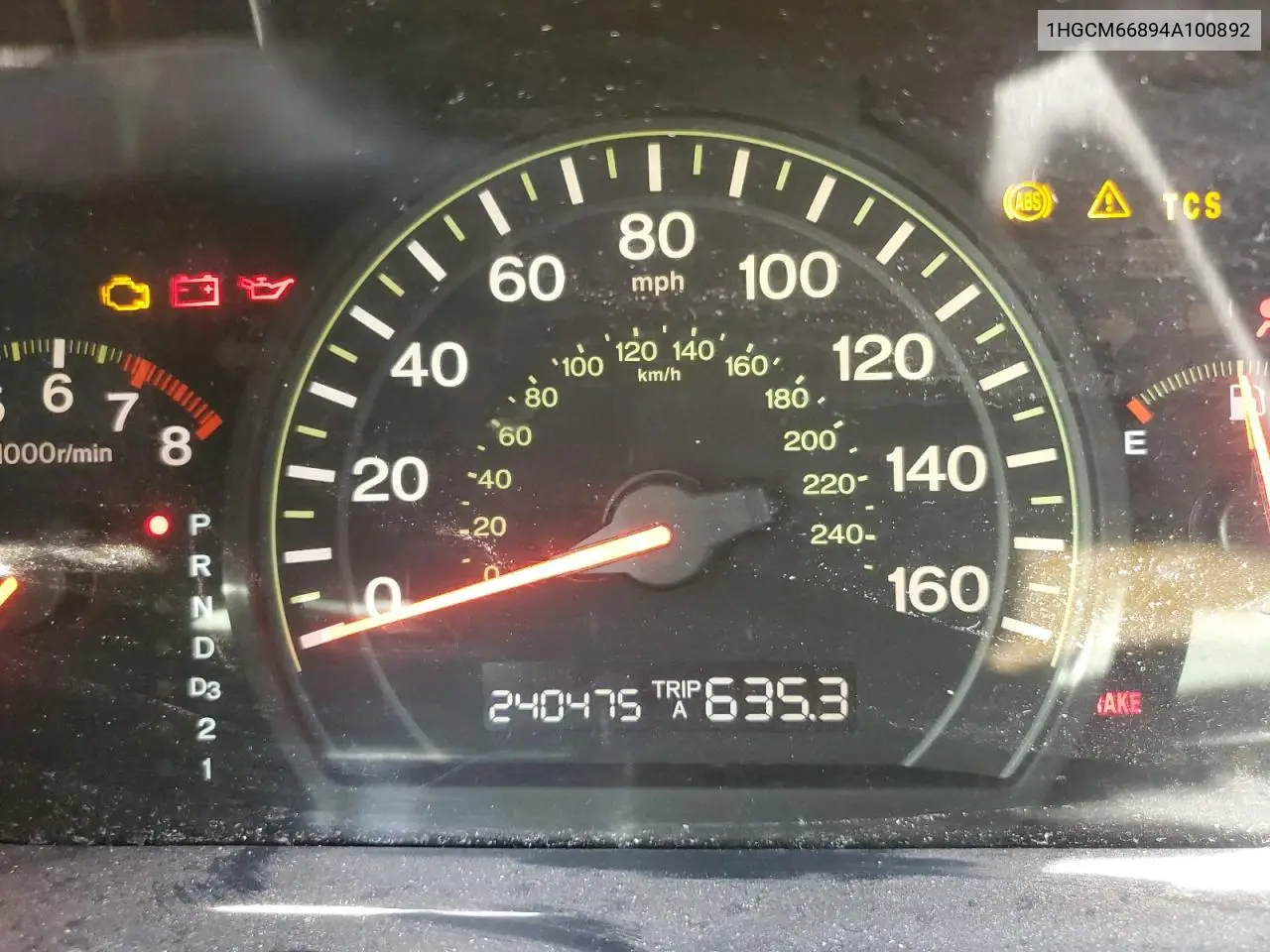 1HGCM66894A100892 2004 Honda Accord Ex