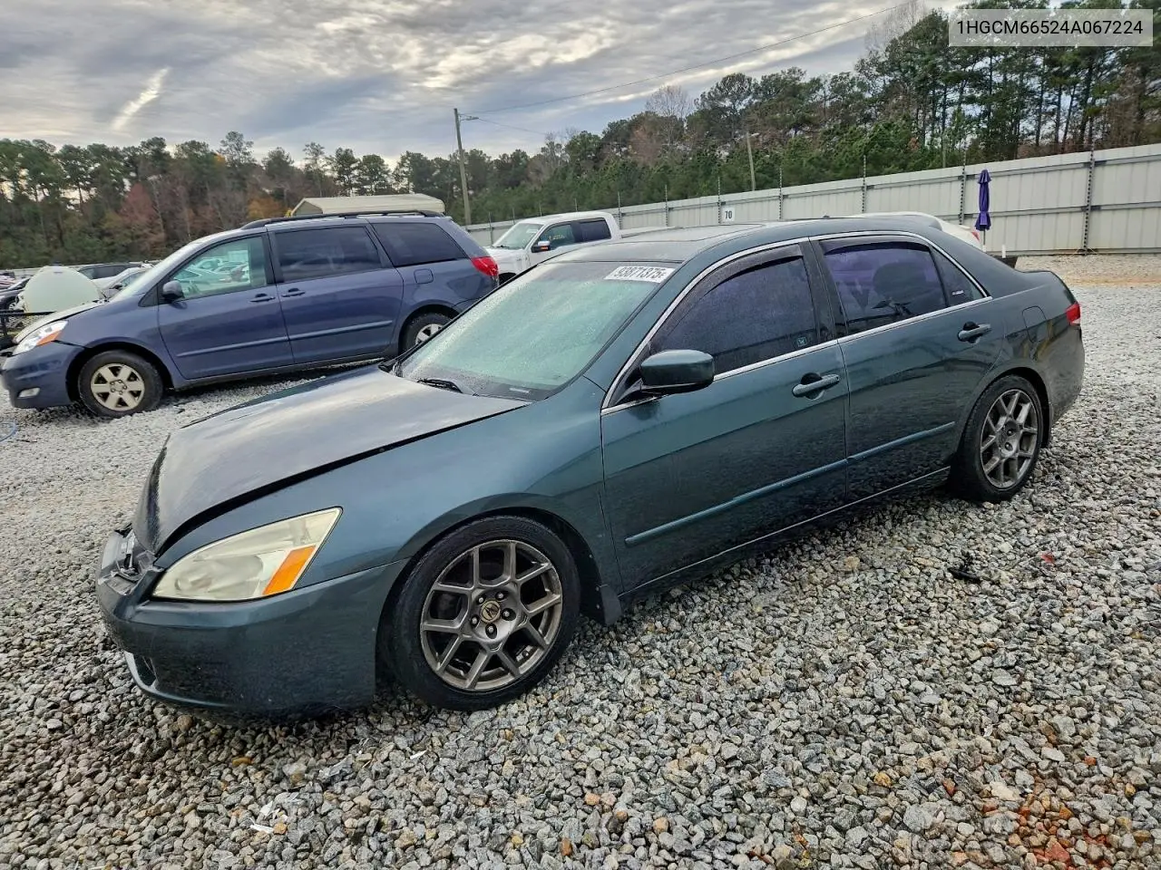 1HGCM66524A067224 2004 Honda Accord Ex