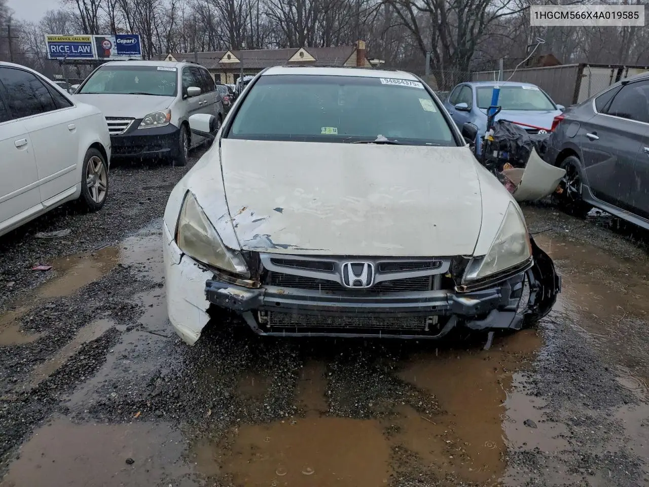 1HGCM566X4A019585 2004 Honda Accord Ex