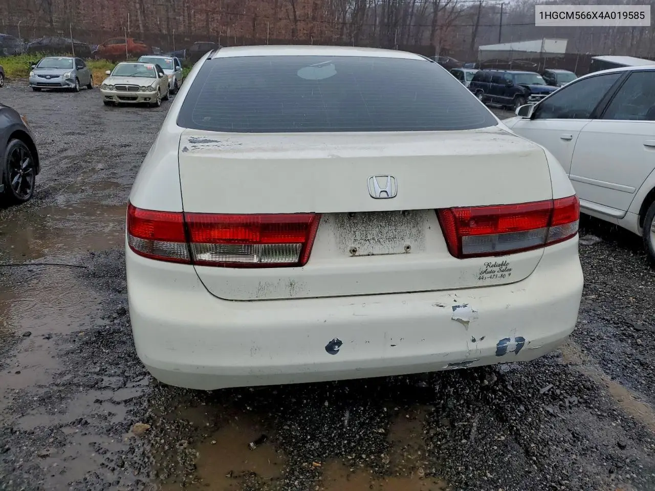 1HGCM566X4A019585 2004 Honda Accord Ex