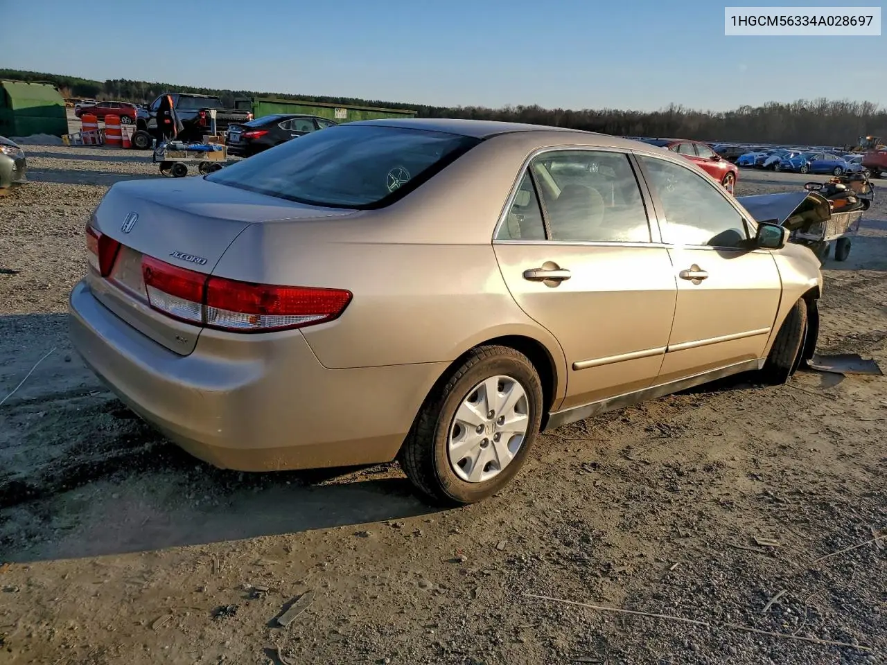 1HGCM56334A028697 2004 Honda Accord Lx