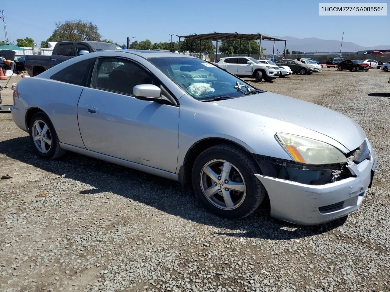 2005 Honda Accord Ex VIN: 1HGCM72745A005564 Lot: 69613414