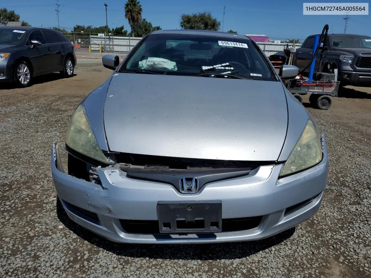 2005 Honda Accord Ex VIN: 1HGCM72745A005564 Lot: 69613414