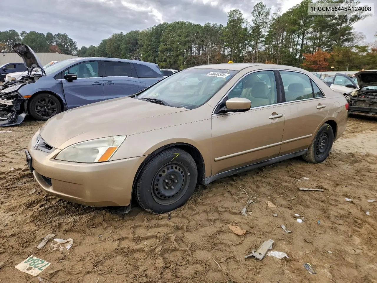 1HGCM56445A124008 2005 Honda Accord Lx