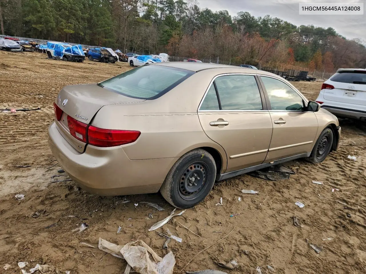 1HGCM56445A124008 2005 Honda Accord Lx