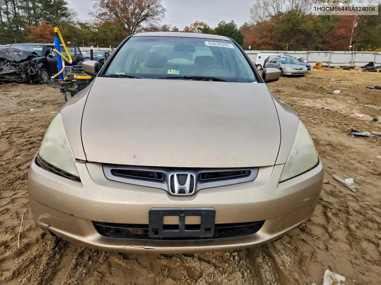 1HGCM56445A124008 2005 Honda Accord Lx