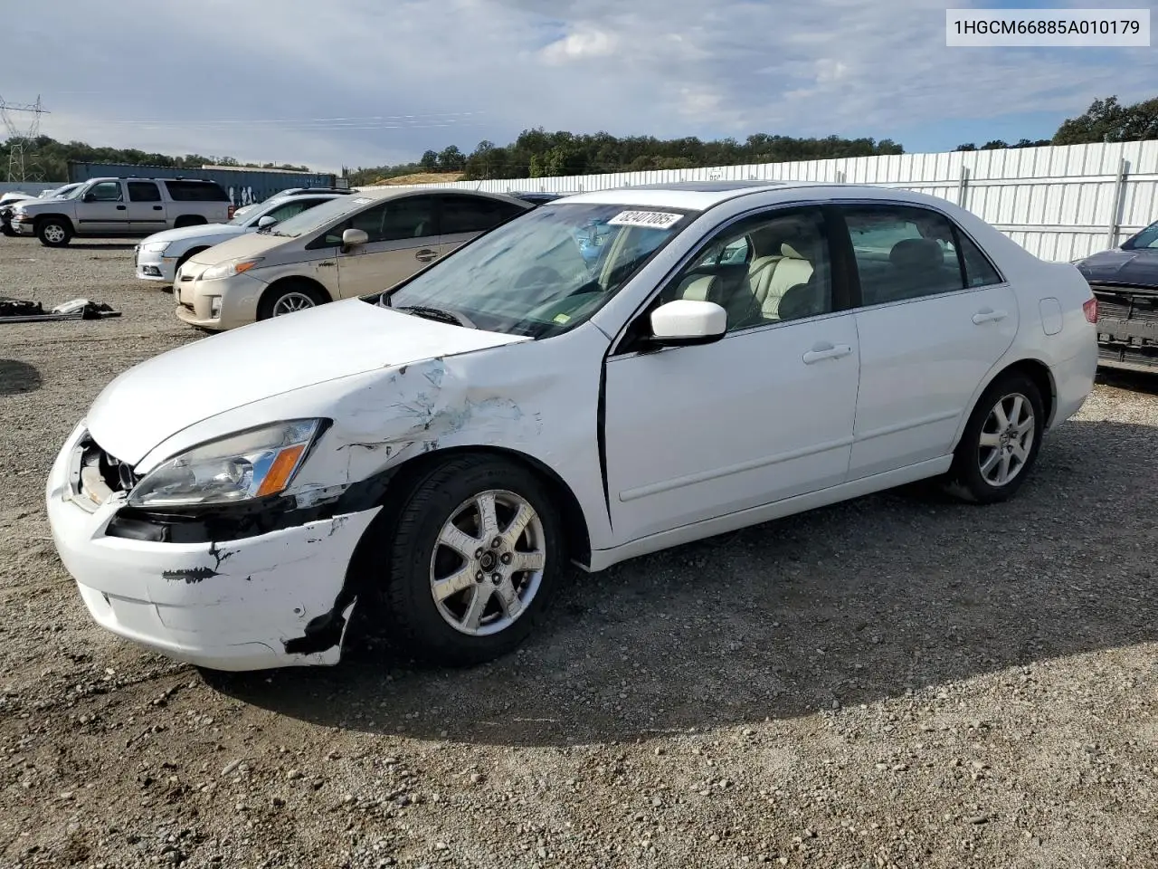 1HGCM66885A010179 2005 Honda Accord Ex