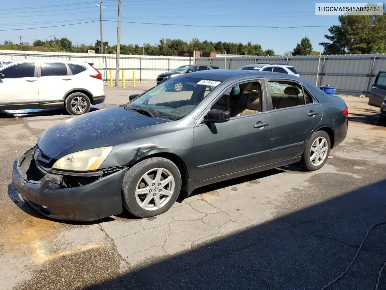 1HGCM66545A022464 2005 Honda Accord Ex