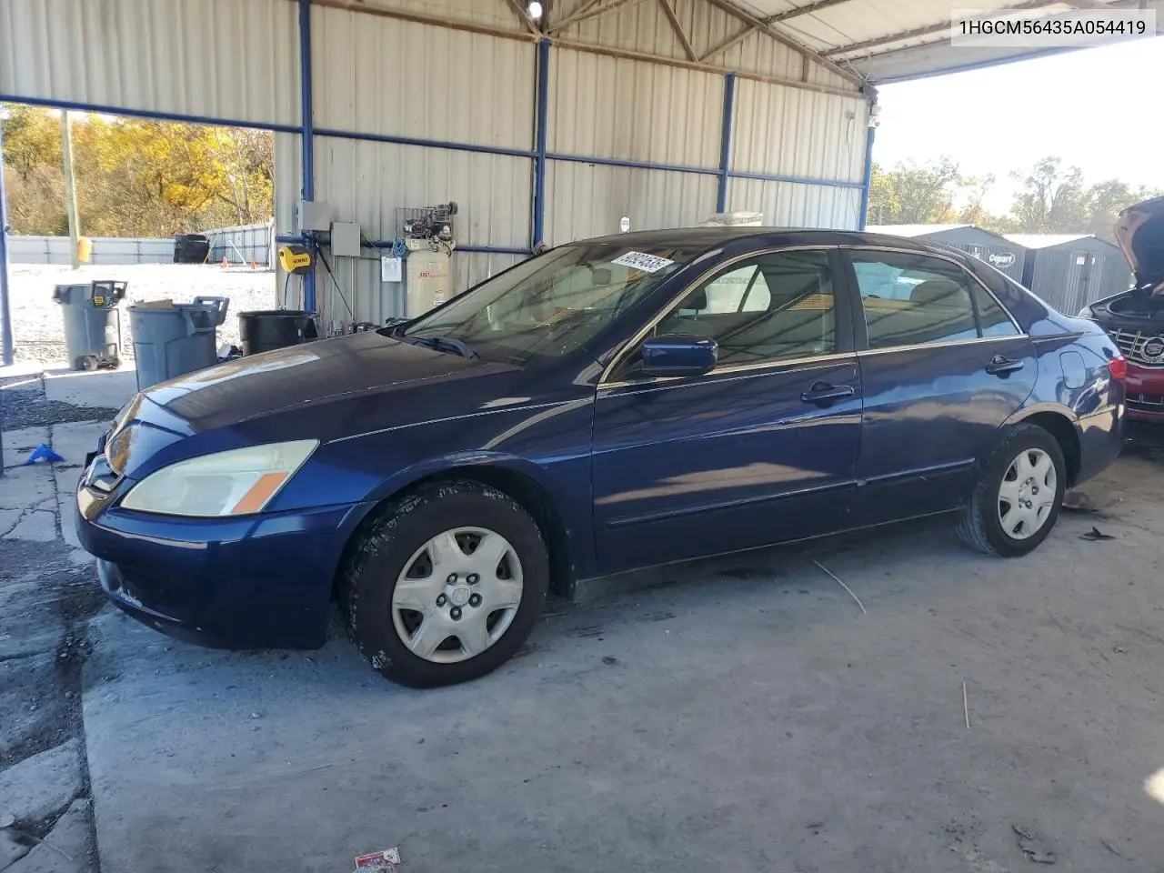 1HGCM56435A054419 2005 Honda Accord Lx