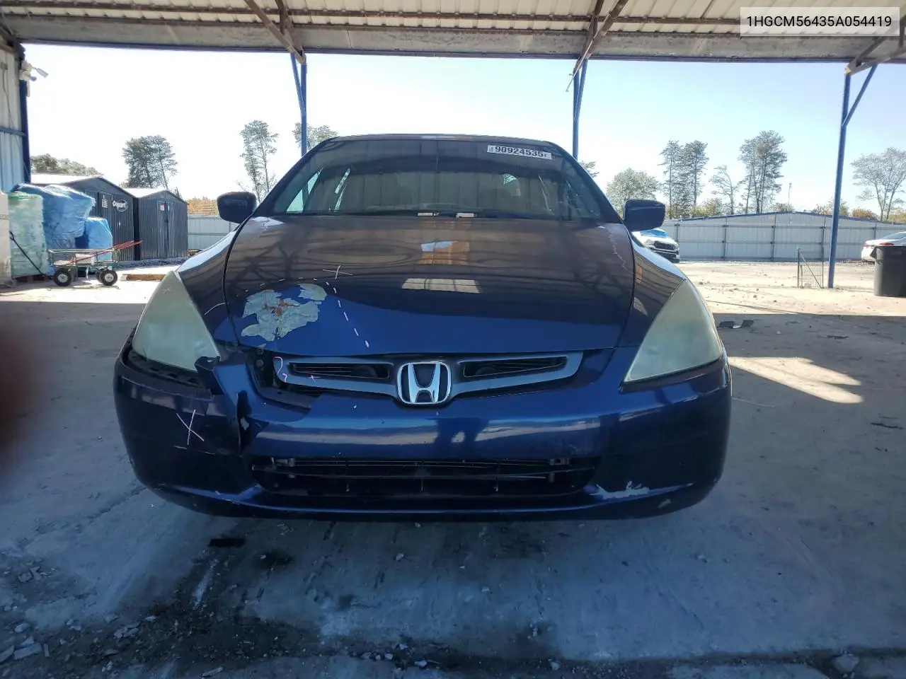 1HGCM56435A054419 2005 Honda Accord Lx