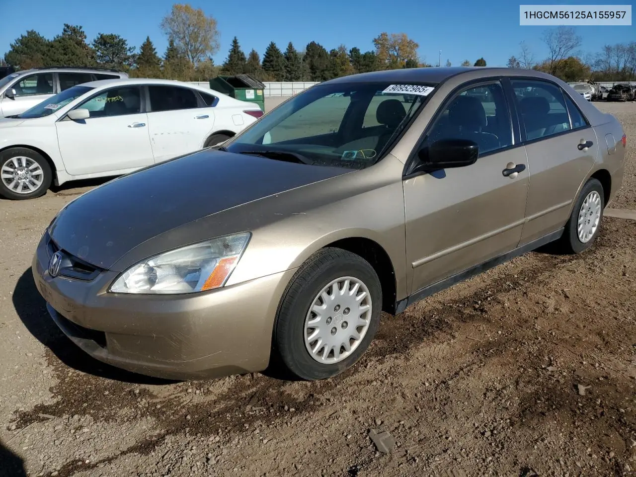 1HGCM56125A155957 2005 Honda Accord Dx