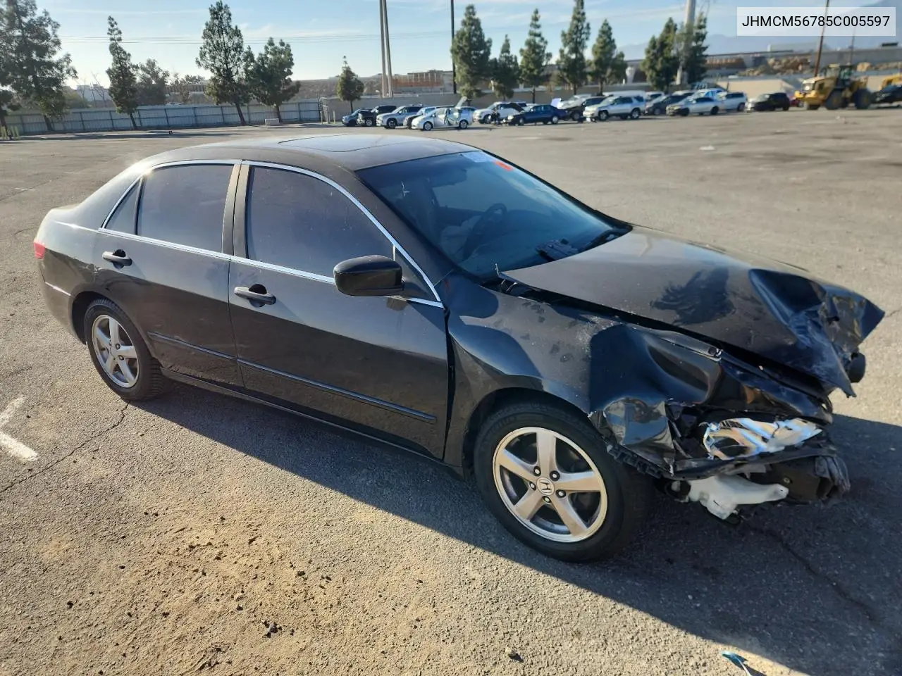 JHMCM56785C005597 2005 Honda Accord Ex