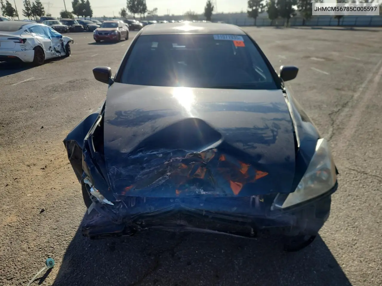 JHMCM56785C005597 2005 Honda Accord Ex