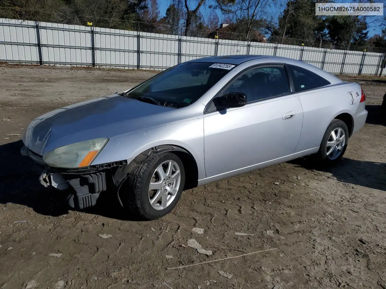 1HGCM82675A000582 2005 Honda Accord Ex