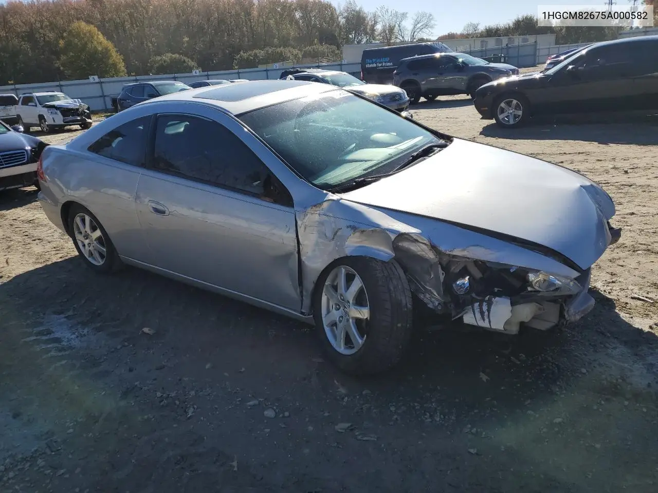 1HGCM82675A000582 2005 Honda Accord Ex