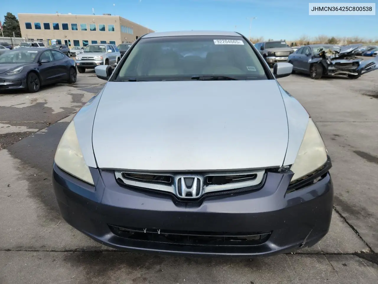 JHMCN36425C800538 2005 Honda Accord Hybrid