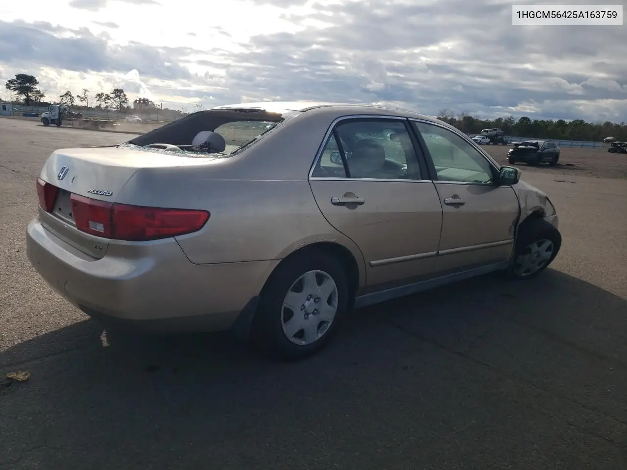 1HGCM56425A163759 2005 Honda Accord Lx