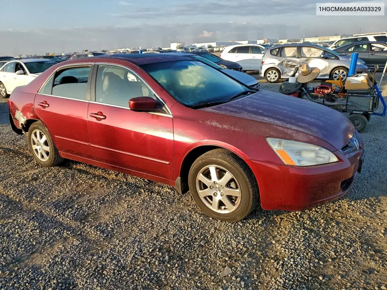 1HGCM66865A033329 2005 Honda Accord Ex