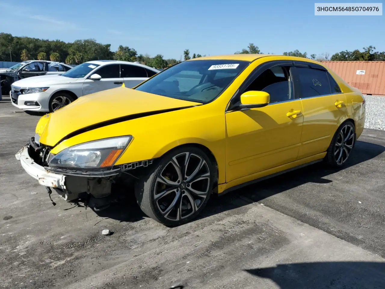 3HGCM56485G704976 2005 Honda Accord Lx