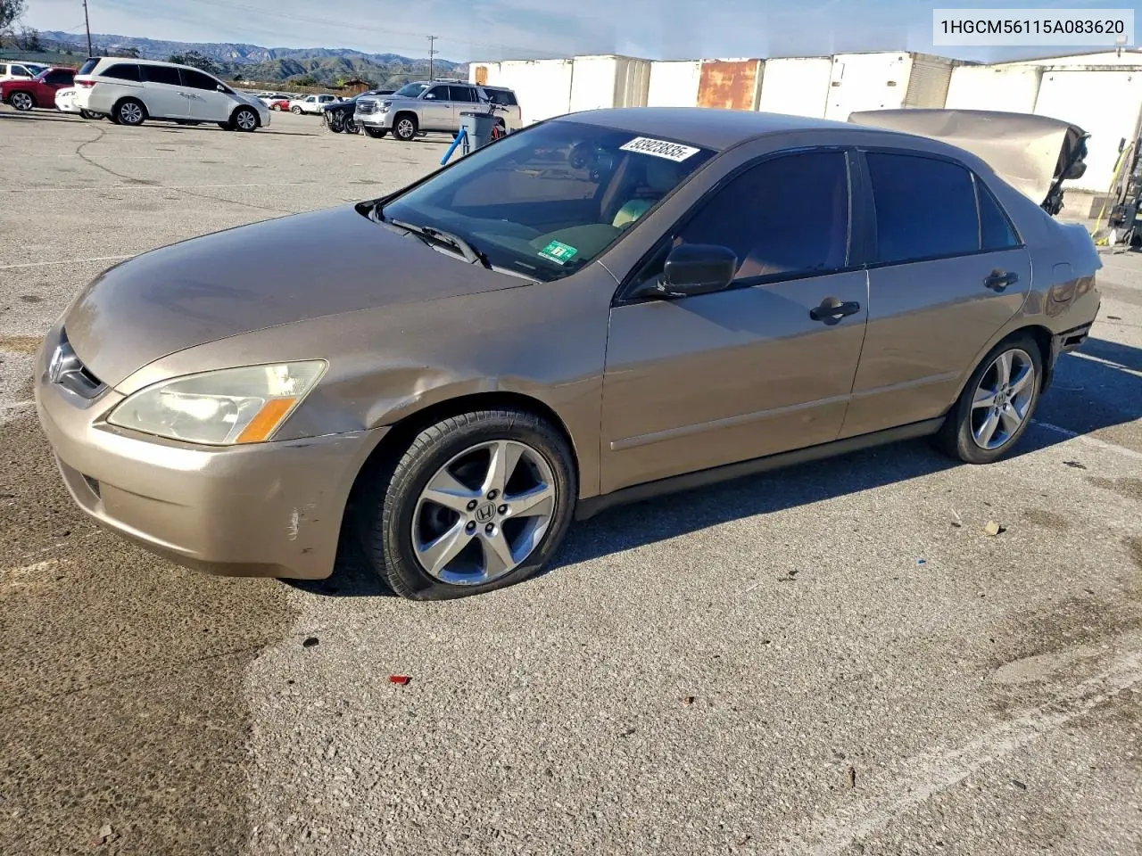 1HGCM56115A083620 2005 Honda Accord Dx