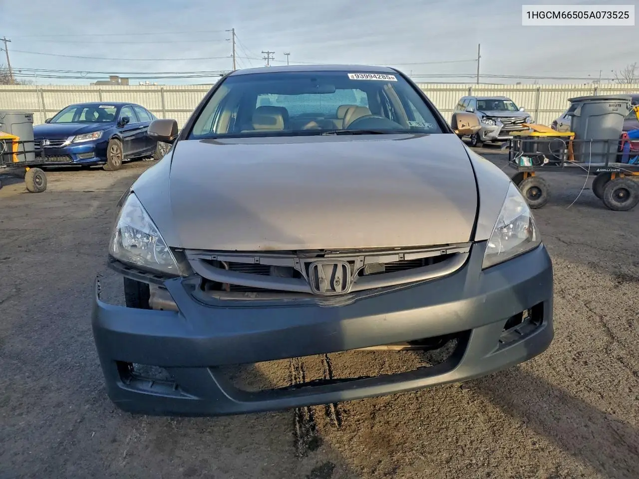 1HGCM66505A073525 2005 Honda Accord Ex