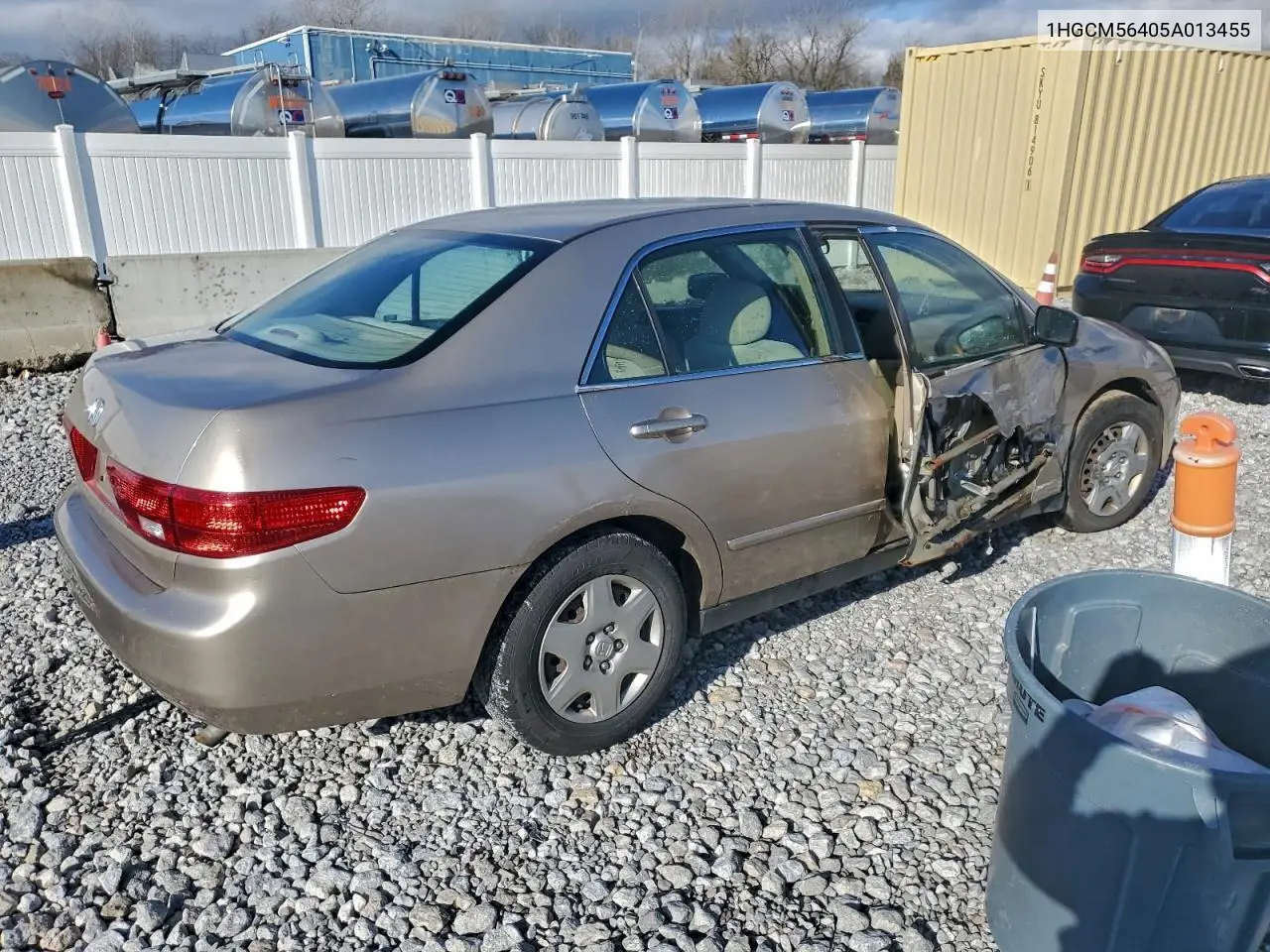 1HGCM56405A013455 2005 Honda Accord Lx