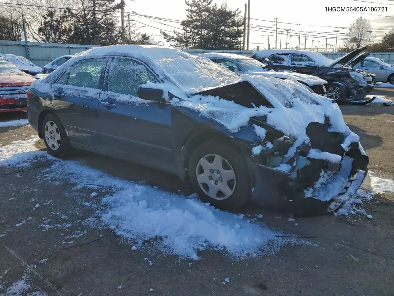 1HGCM56405A106721 2005 Honda Accord Lx