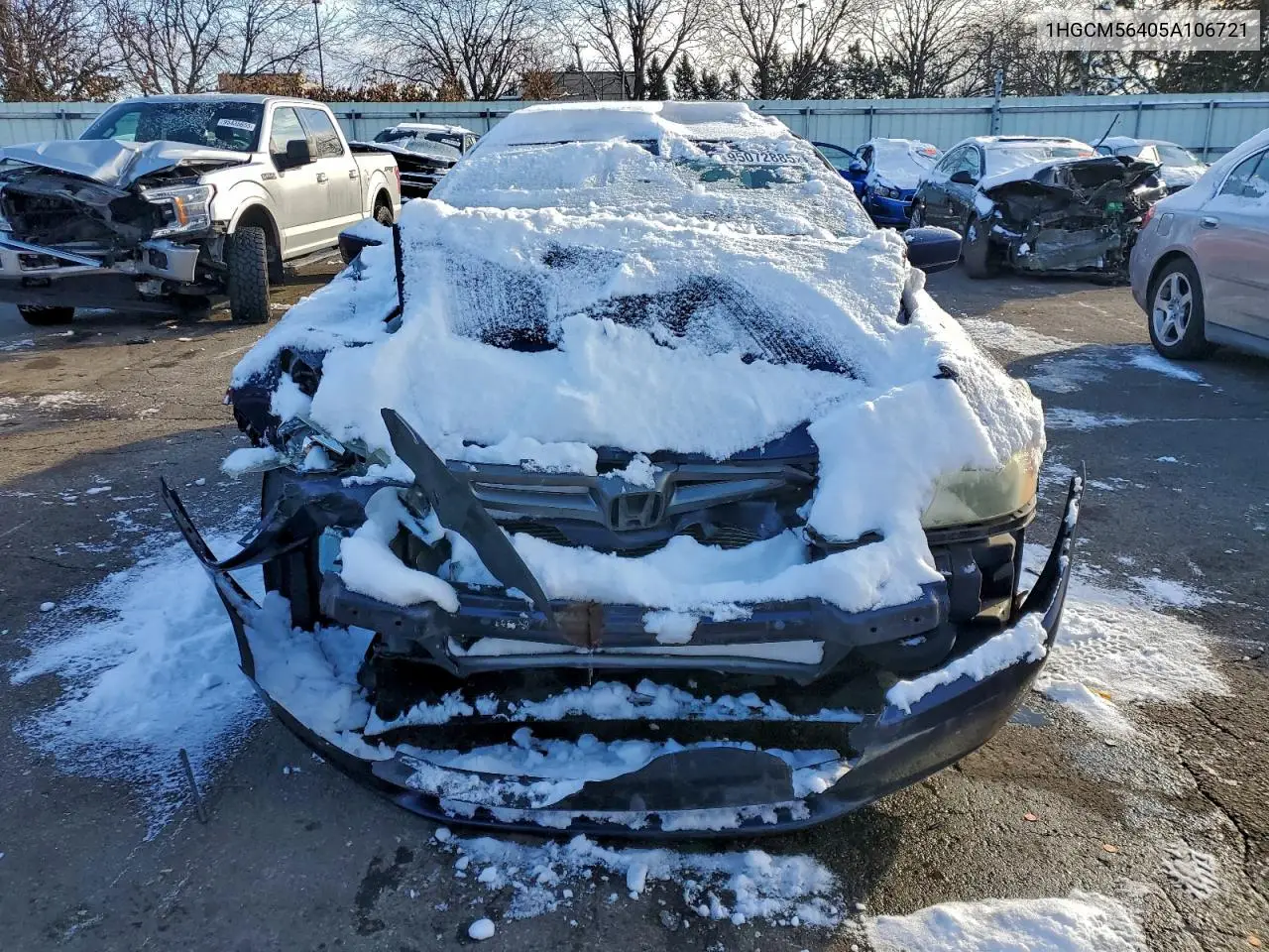 1HGCM56405A106721 2005 Honda Accord Lx