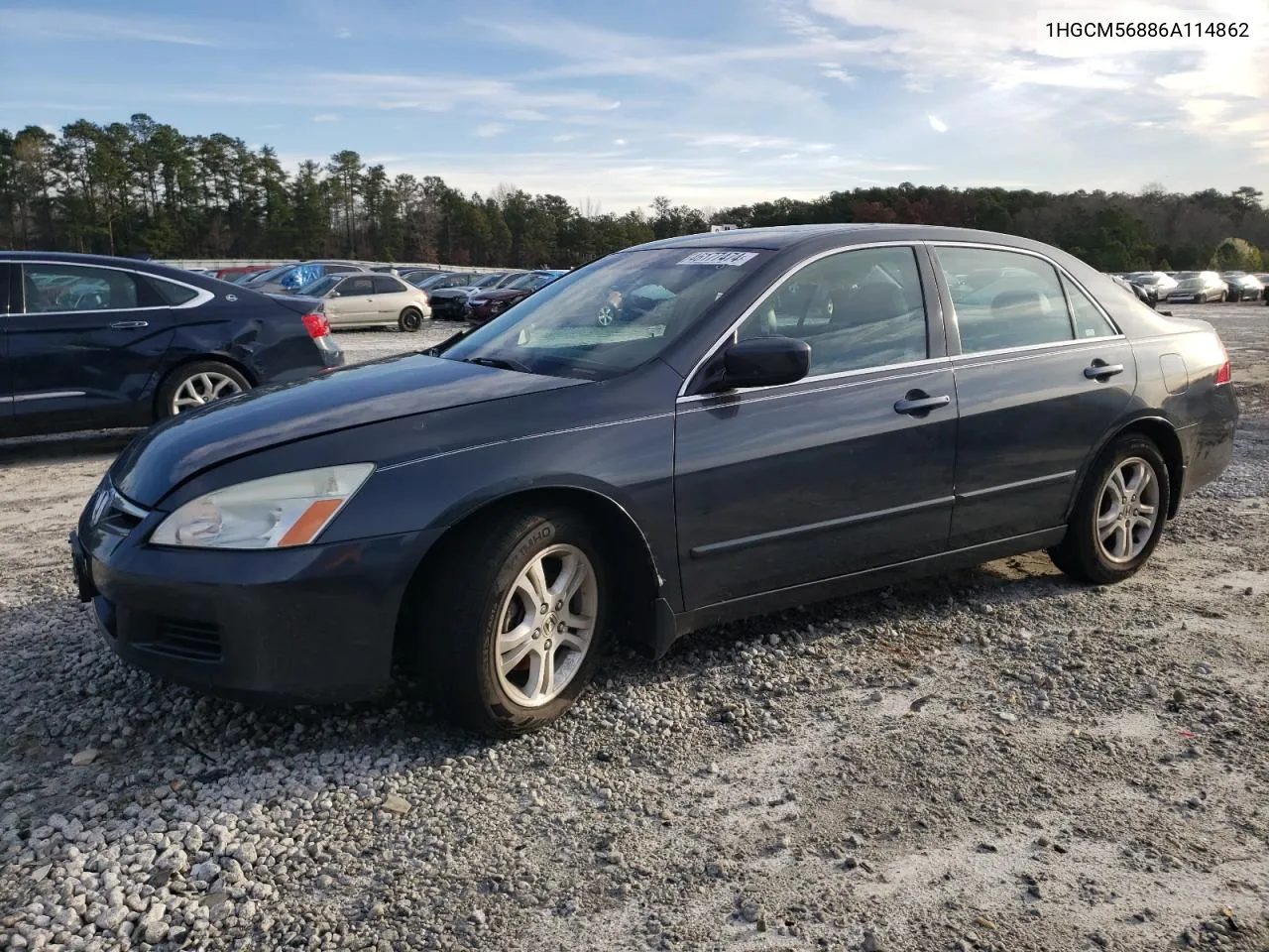 2006 Honda Accord Ex VIN: 1HGCM56886A114862 Lot: 46177474