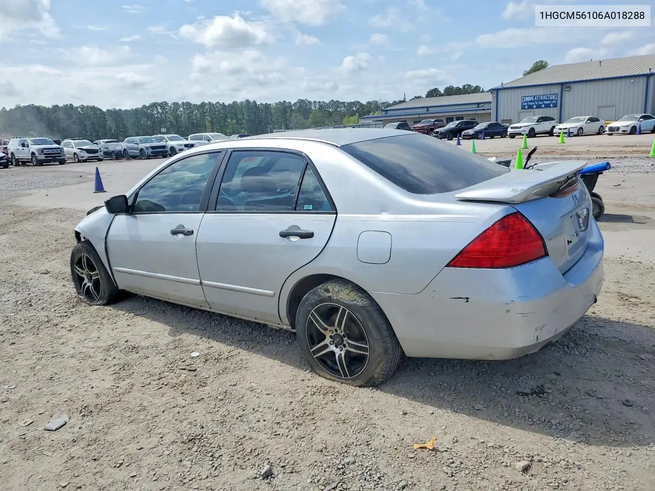 1HGCM56106A018288 2006 Honda Accord Value