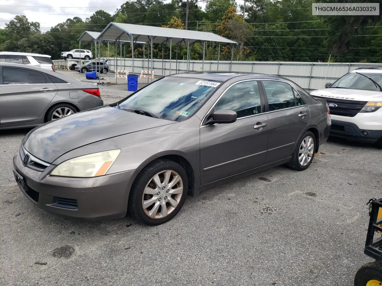 2006 Honda Accord Ex VIN: 1HGCM66536A030329 Lot: 52151164