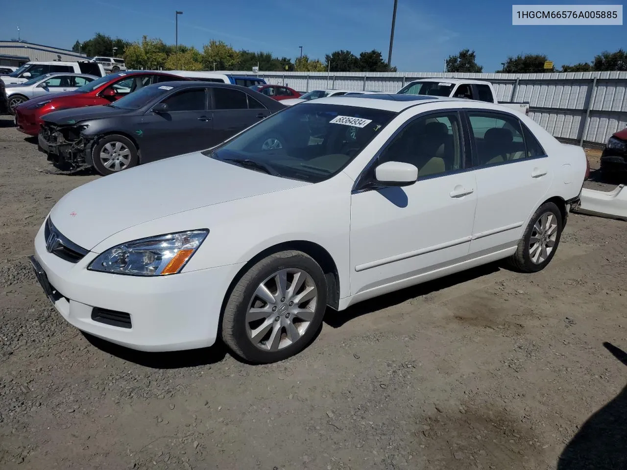 2006 Honda Accord Ex VIN: 1HGCM66576A005885 Lot: 68364934