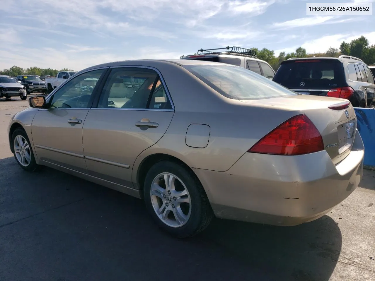 2006 Honda Accord Ex VIN: 1HGCM56726A150652 Lot: 70722134