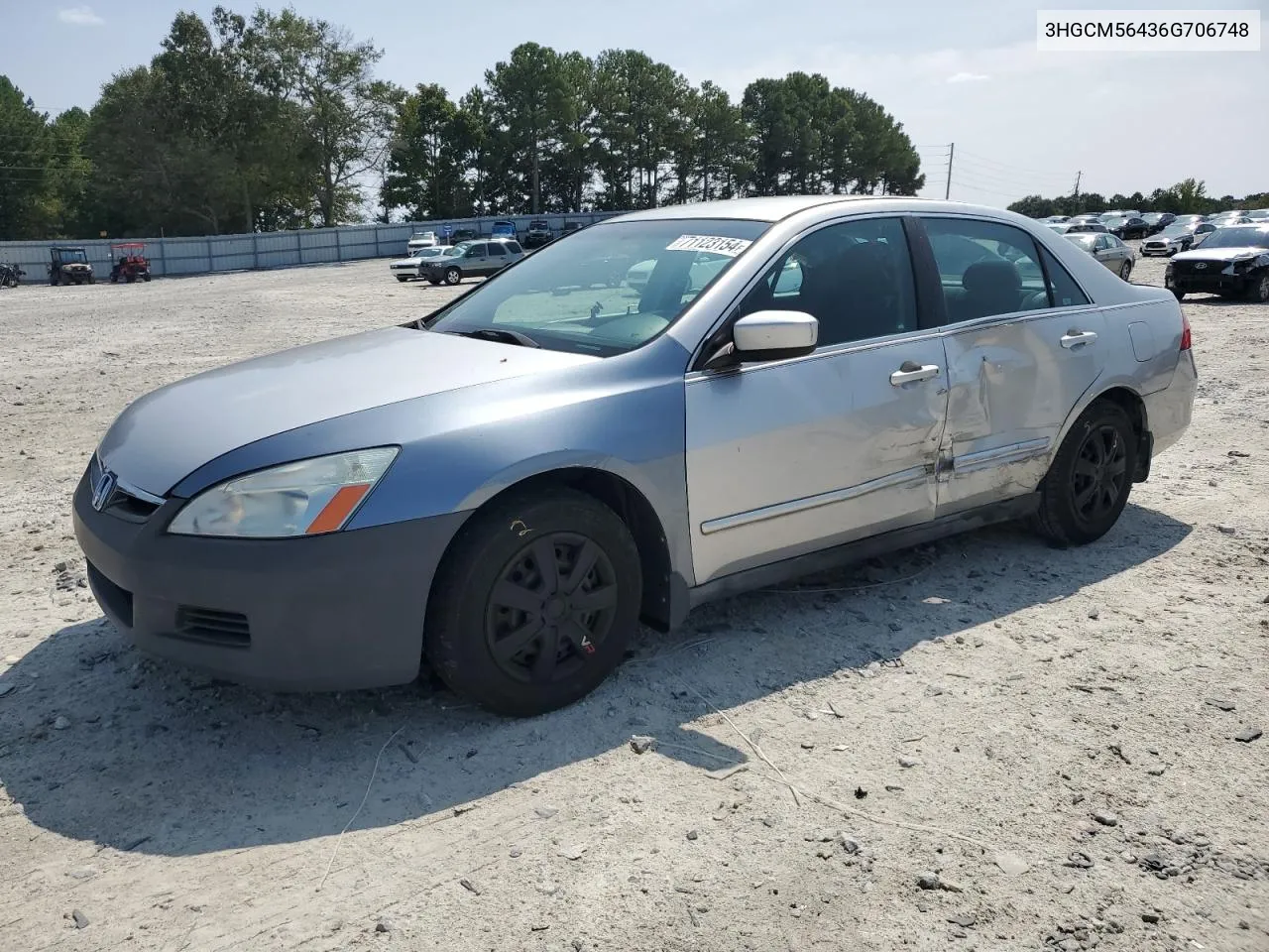 2006 Honda Accord Lx VIN: 3HGCM56436G706748 Lot: 71123154