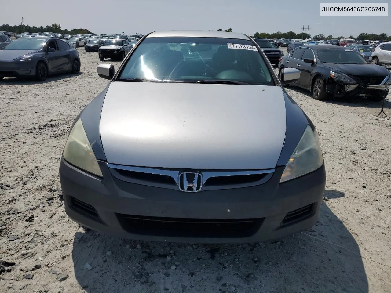 2006 Honda Accord Lx VIN: 3HGCM56436G706748 Lot: 71123154