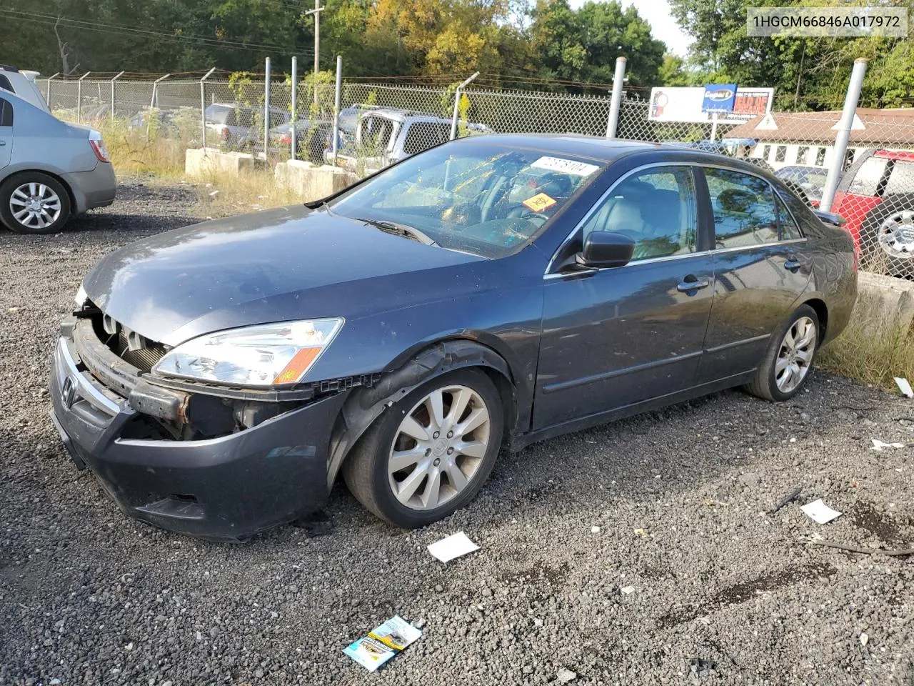 2006 Honda Accord Ex VIN: 1HGCM66846A017972 Lot: 72378104