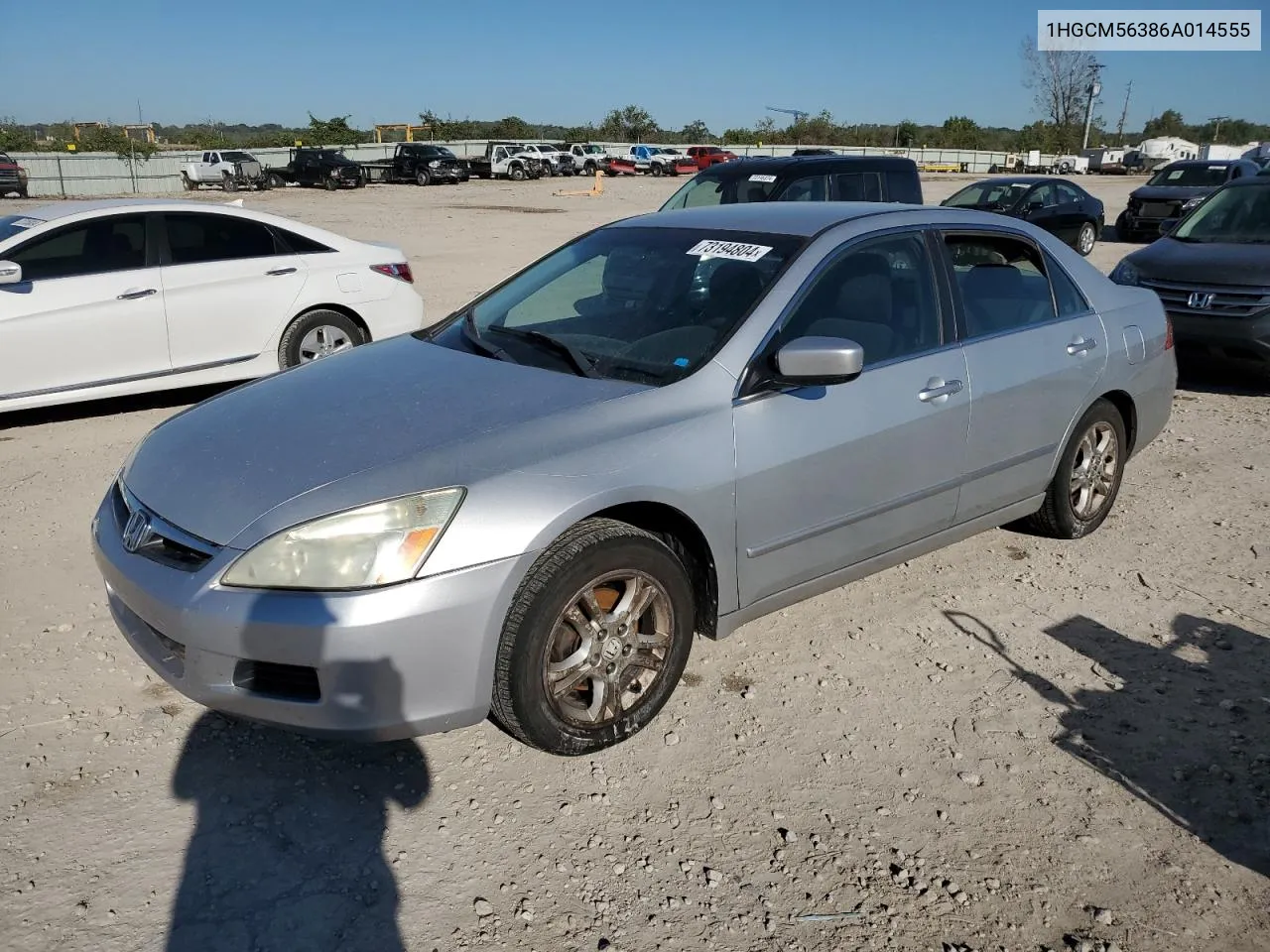 2006 Honda Accord Se VIN: 1HGCM56386A014555 Lot: 73194804