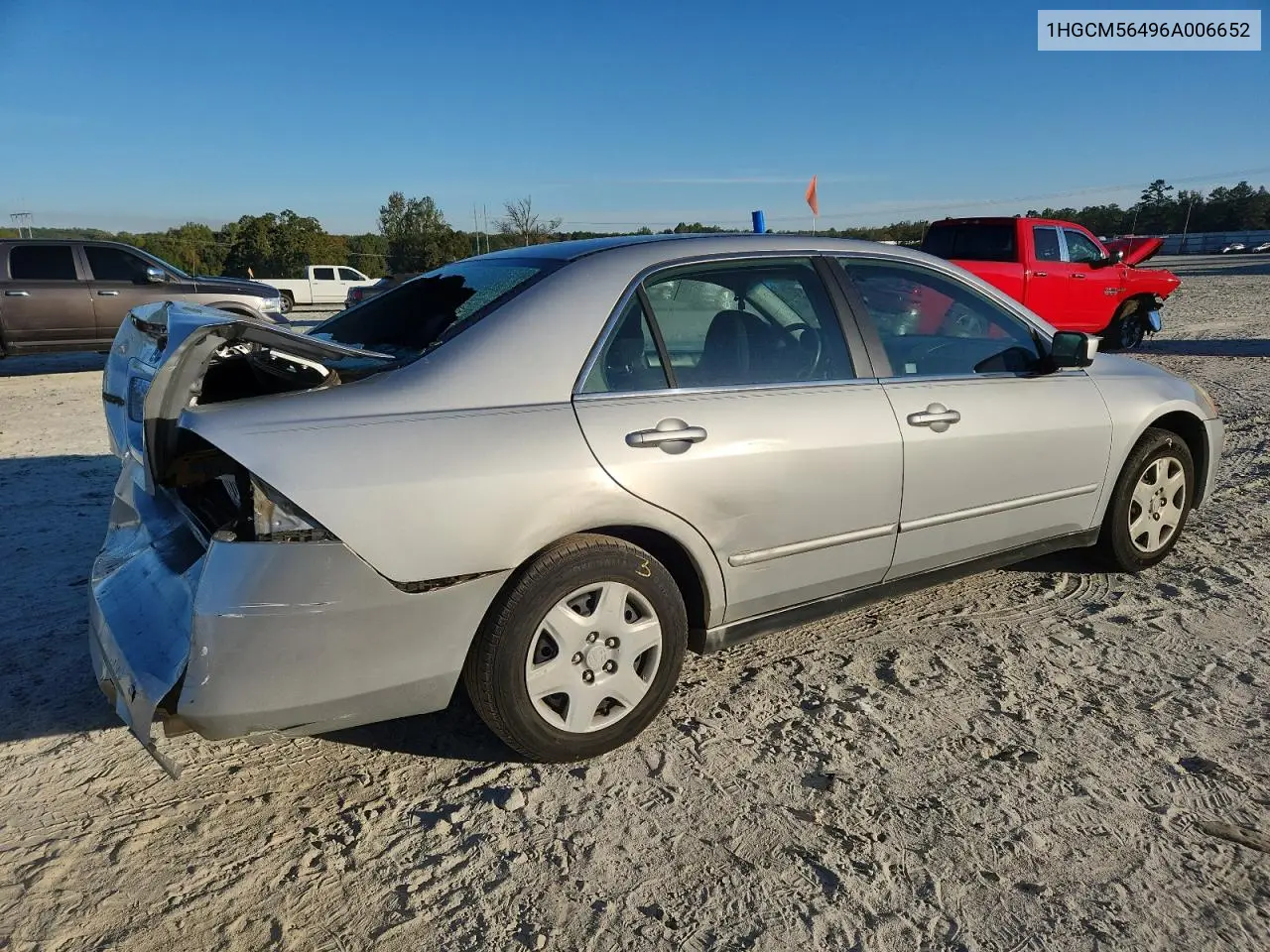 1HGCM56496A006652 2006 Honda Accord Lx