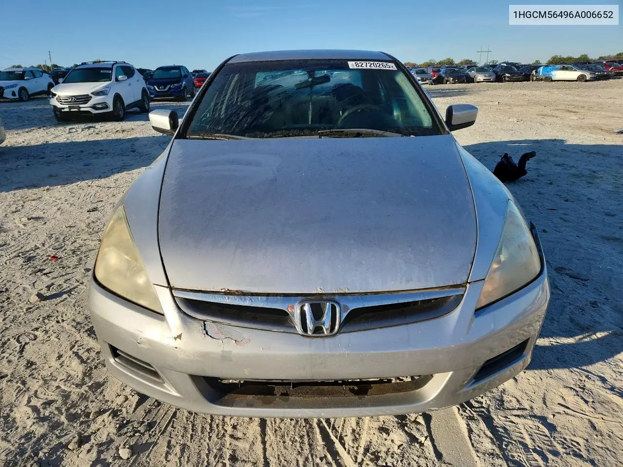 1HGCM56496A006652 2006 Honda Accord Lx