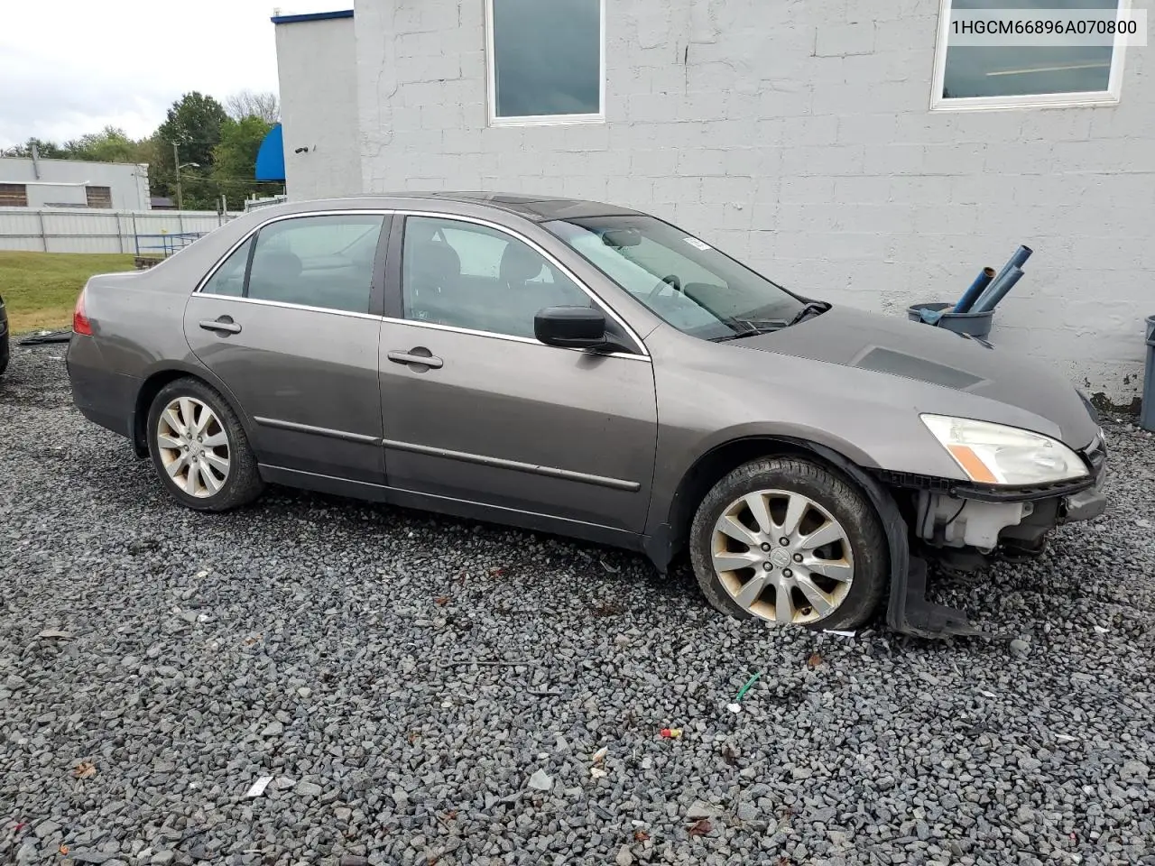 1HGCM66896A070800 2006 Honda Accord Ex