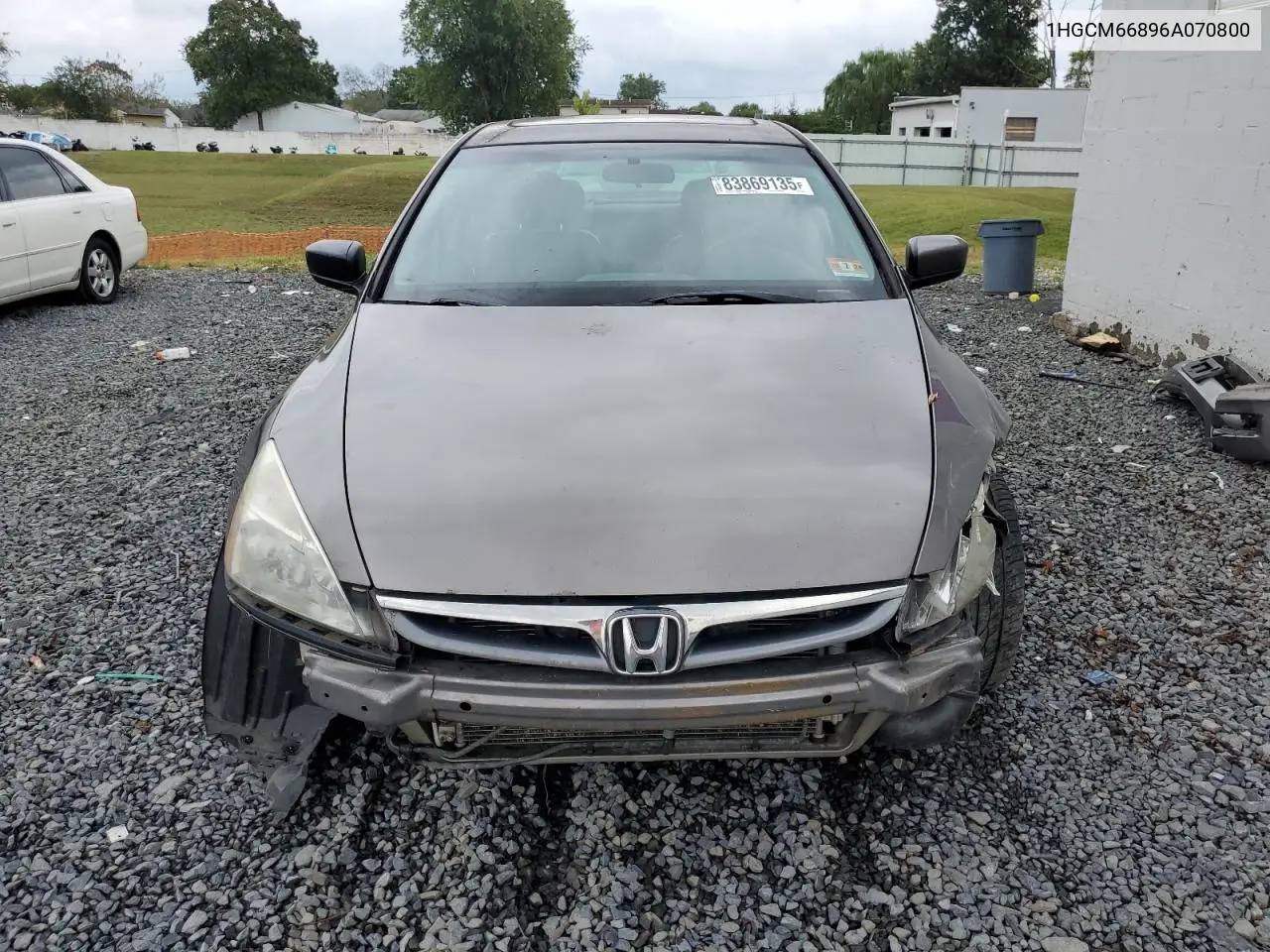 1HGCM66896A070800 2006 Honda Accord Ex