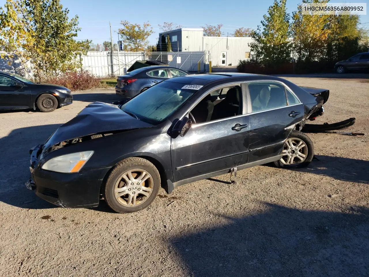 1HGCM56356A809952 2006 Honda Accord Se
