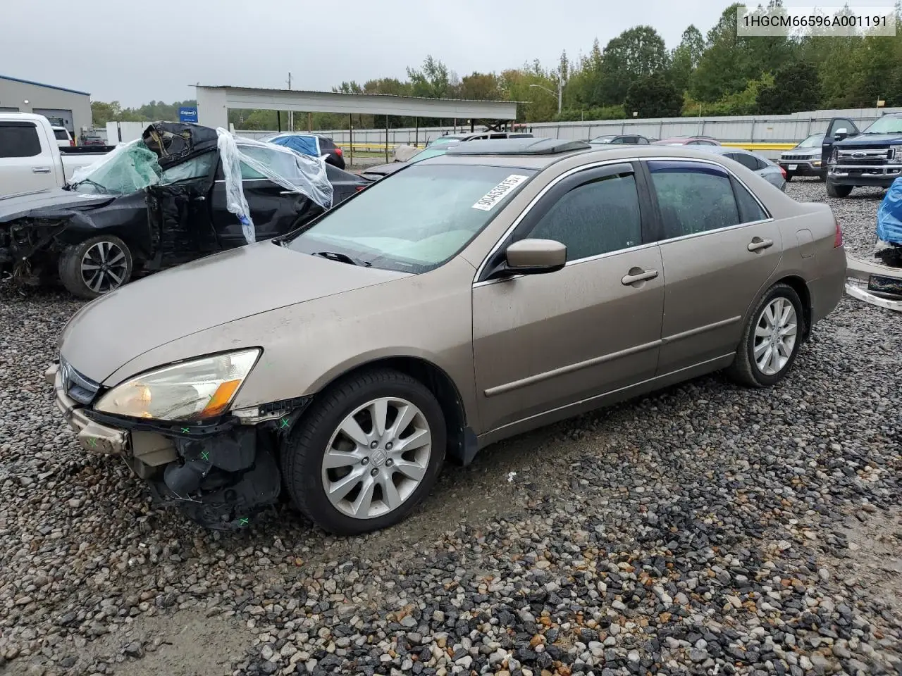 1HGCM66596A001191 2006 Honda Accord Ex