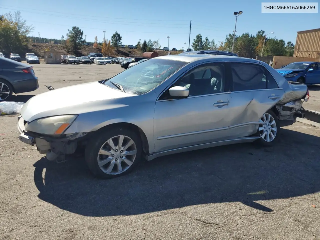 1HGCM66516A066259 2006 Honda Accord Ex